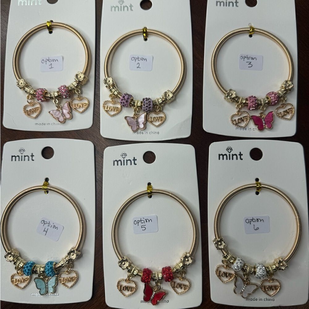 NWT Mint Stretchy‎ Butterfly Bracelets- 6 Options $10 Closet Minimum Purchase